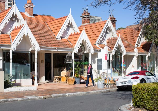 Shopping at Transvaal Avenue in Double Bay, Sydney East